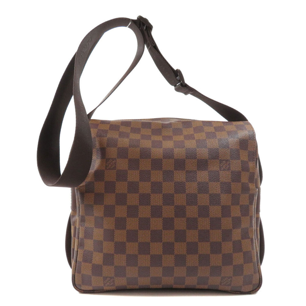 Louis Vuitton Canvas Shoulder Bag Damier Naviglio Brown